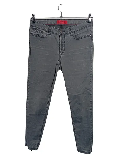 HUGO Jeans Slim Fit Herren Grau W34 L28 Baumwolle Stretch Casual