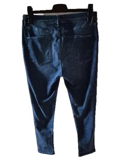 ASOS Herren Destroyed Jeans Hose Blau W34 L28 Baumwolle Casual Knopf