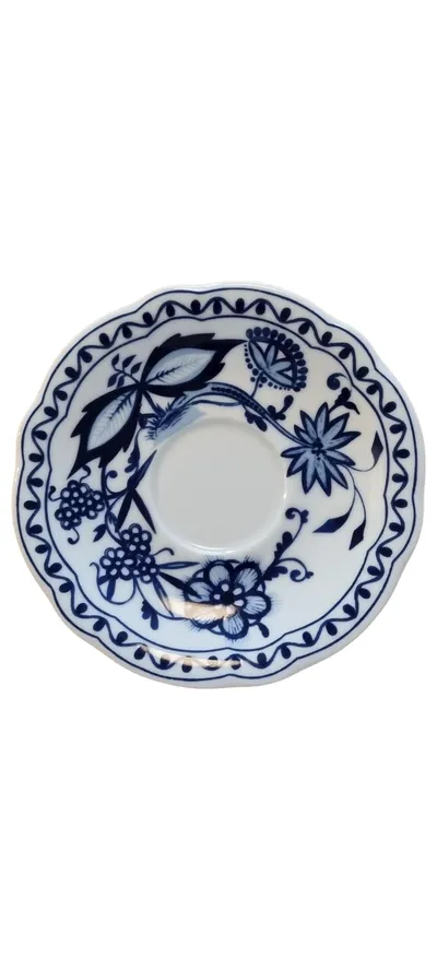KAHLA Untertasse Zwiebelmuster Porzellan Blau Weiß 15 cm Spülmaschinenfest