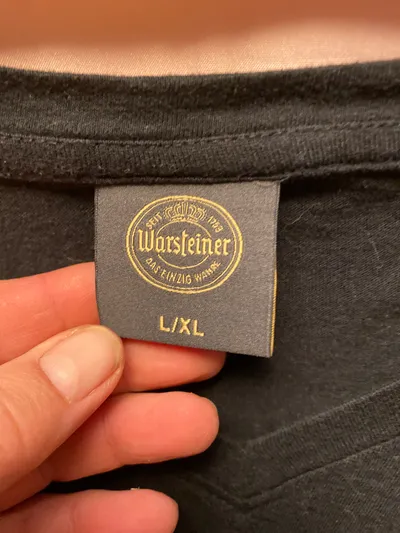 Warsteiner Fanshirt "Wir sind Thüringen!" Herren Gr. L/XL Schwarz Baumwolle