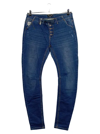 Eight2Nine Destroyed Jeans Damen Boyfriend Hose Blau W31 L31 Baumwolle