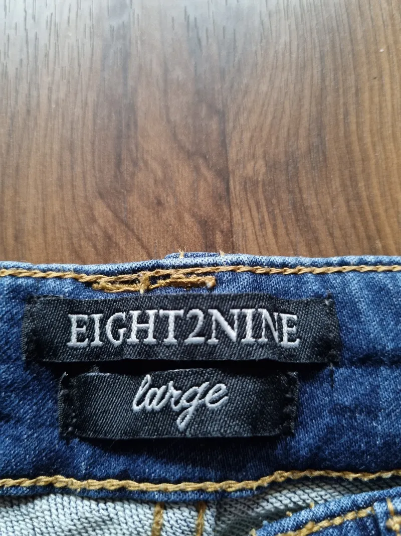 Eight2Nine Destroyed Jeans Damen Boyfriend Hose Blau W31 L31 Baumwolle 5