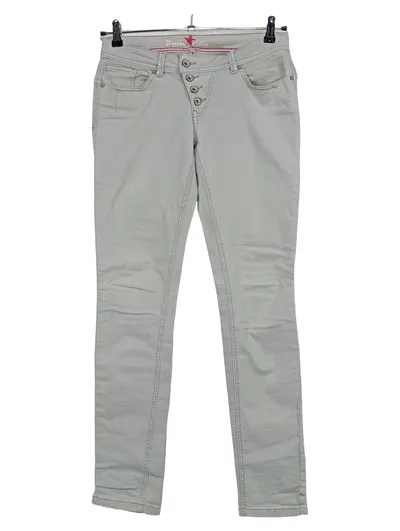 Buena Vista Damen Stoffhose Grau Skinny Gr. S/36 Stretch Casual