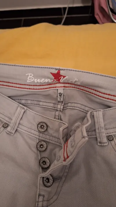 Buena Vista Damen Stoffhose Grau Skinny Gr. S/36 Stretch Casual