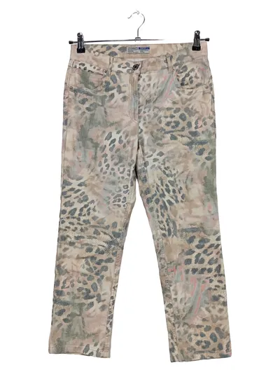 Zerres Comfort-S Jeans Straight Leg Damen Animal Print Beige Gr. 38