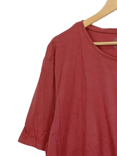 Ulla Popken Damen T-Shirt Rot Logo-Print Baumwolle Gr. 52 XL