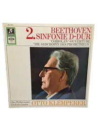 Columbia Beethoven Sinfonie Nr. 2 Ouvertüren Klemperer Vinyl LP Klassik 1