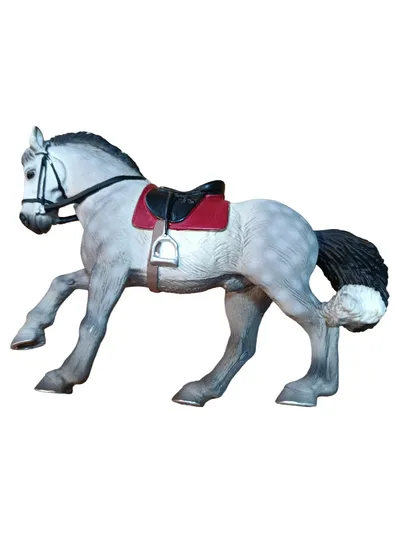 Bullyland Andalusier Pferd Spielfigur Schleich Reiterhof 16cm Grau