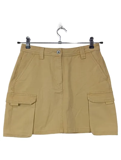 ONLY Damen Cargo Hosenrock Beige Gr. S 36 Baumwolle Mini