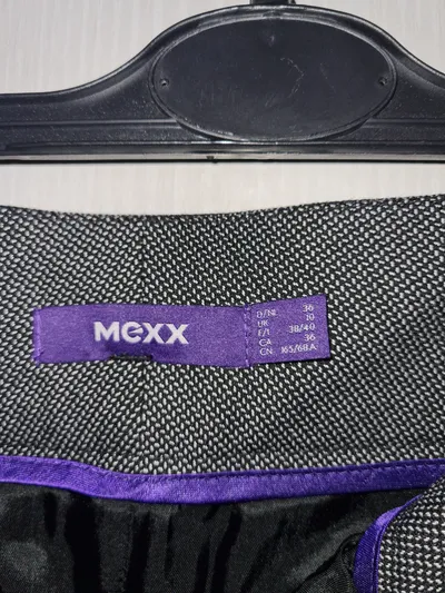 Mexx Bleistiftrock Business Etui Rock Strukturmuster Grau Gr. 36/S