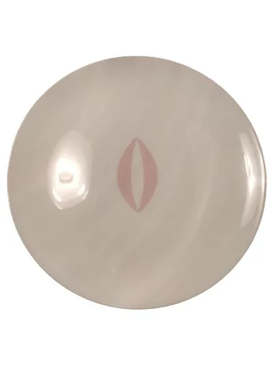 Clodomiro Teller Porzellan Weiß Rosa Lippen Motiv 28 cm Minimalistisch