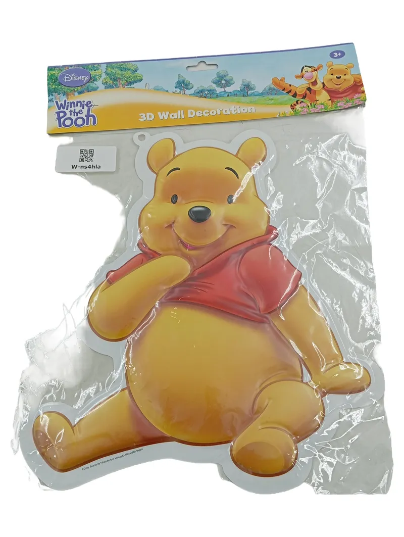 Disney Winnie Puuh 3D Wanddekoration Kinderzimmer Deko Gelb 36x33cm 1