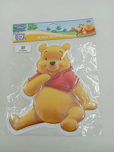 Disney Winnie Puuh 3D Wanddekoration Kinderzimmer Deko Gelb 36x33cm