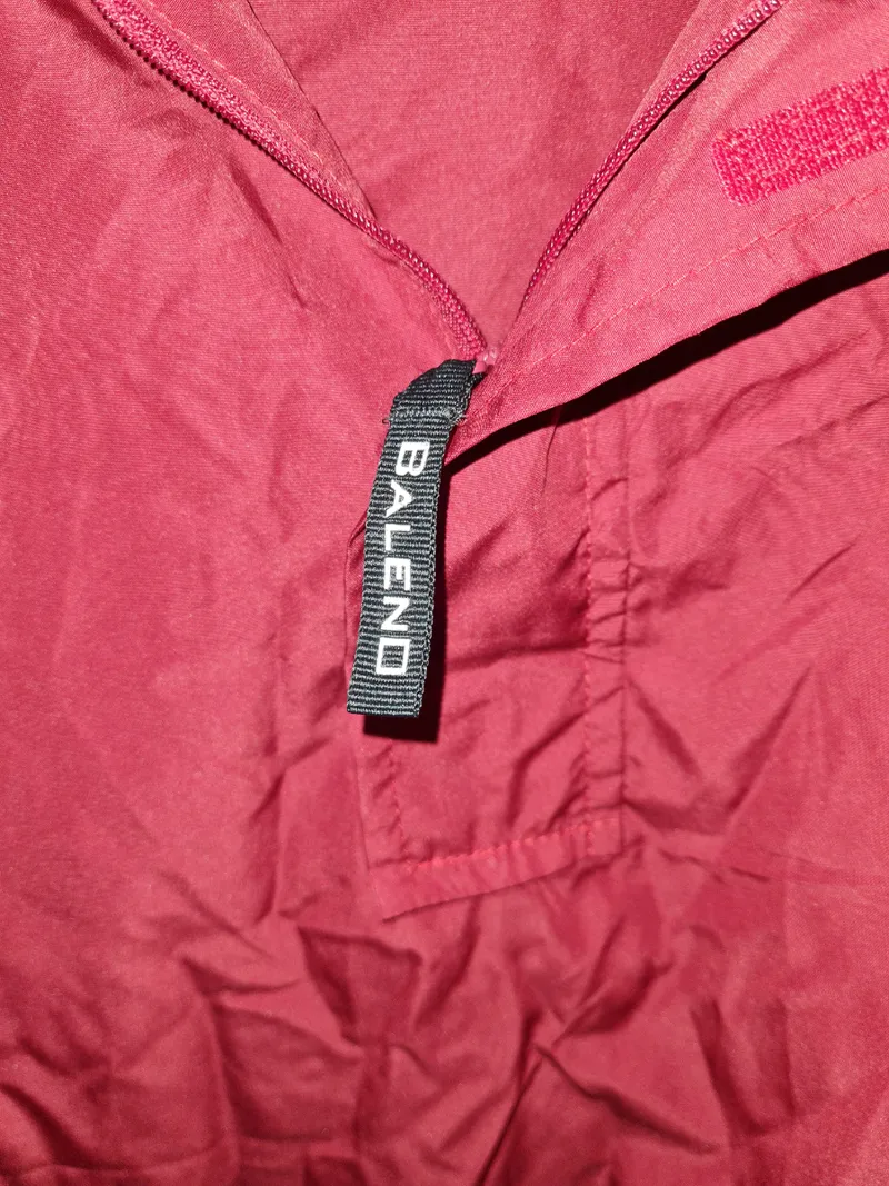 Baleno Anorak Pullover Jacke Herren Gr. L Rot Leichte Windjacke Outdoor 2