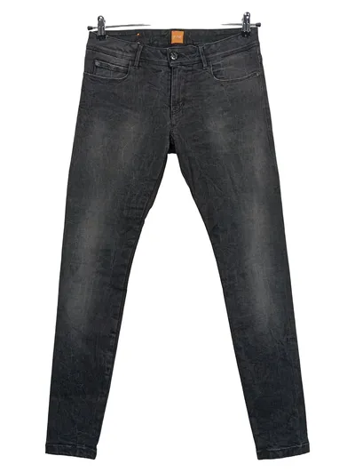 BOSS Orange Herren Jeans Hose Grau W29 L32 Stretch Denim Casual