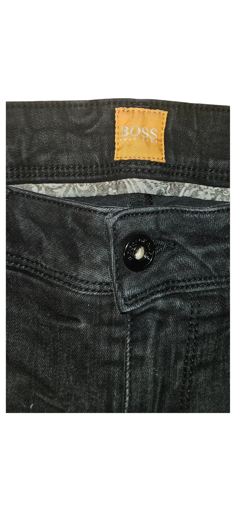 BOSS Orange Herren Jeans Hose Grau W29 L32 Stretch Denim Casual 3