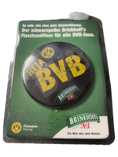 Brinkhoff's BVB Borussia Dortmund Flaschenöffner Metall Logo Schwarz