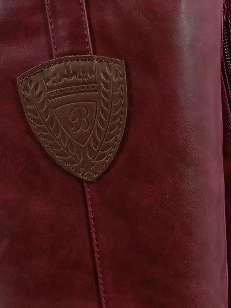 Clara Barson Damen Stiefel Gr. 37 Bordeaux Rot Klassisch Reißverschluss 3