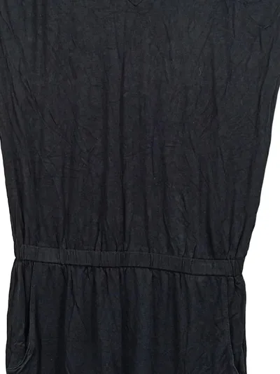 LASCANA Damen Jumpsuit Kurz Schwarz Gr. 36/S V-Ausschnitt Casual