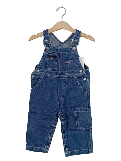 Replay Latzhose Jeans Baby Kinder Gr. 86 Blau Denim Baumwolle