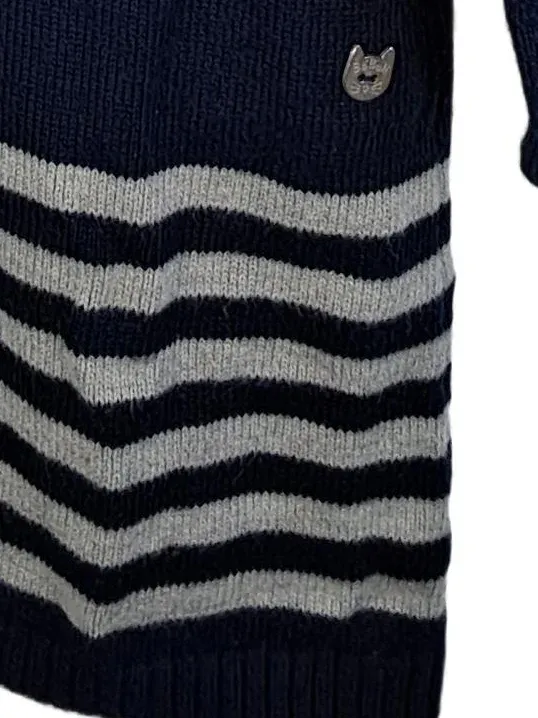 Boboli Mädchen Pullover gestreift Schriftzug Mehrfarbig Gr. 152 Baumwolle 3