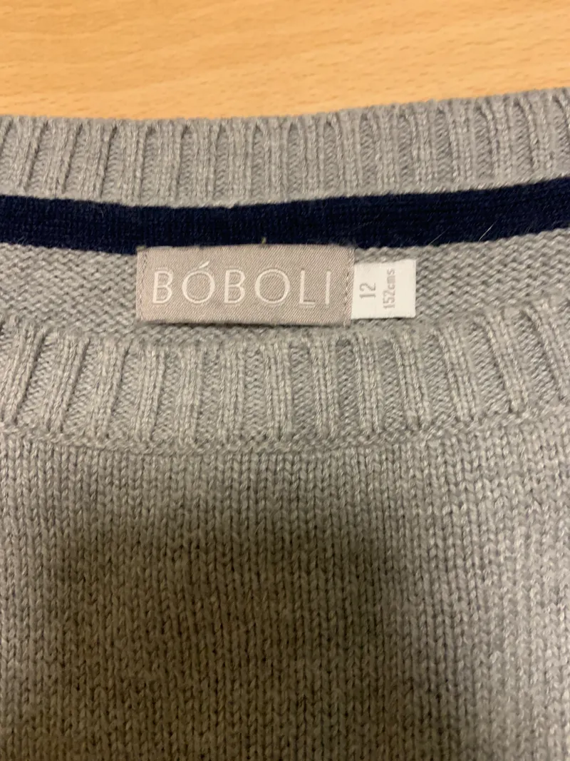 Boboli Mädchen Pullover gestreift Schriftzug Mehrfarbig Gr. 152 Baumwolle 5