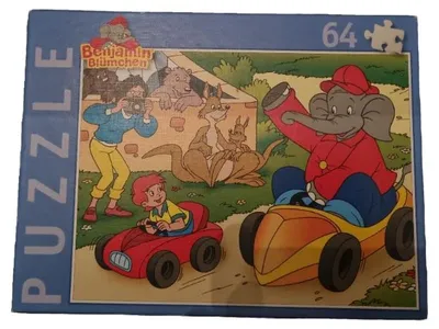 Blatz Puzzle Benjamin Blümchen 64 Teile Kinderpuzzle Elefant