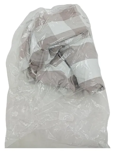 IKEA Bettwäsche Set kariert grau weiß Baumwolle 200x130 cm