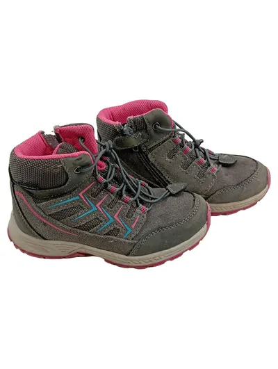 BAMA Wanderschuhe Mädchen Gr. 28 Grau Pink Outdoor Trekkingschuhe
