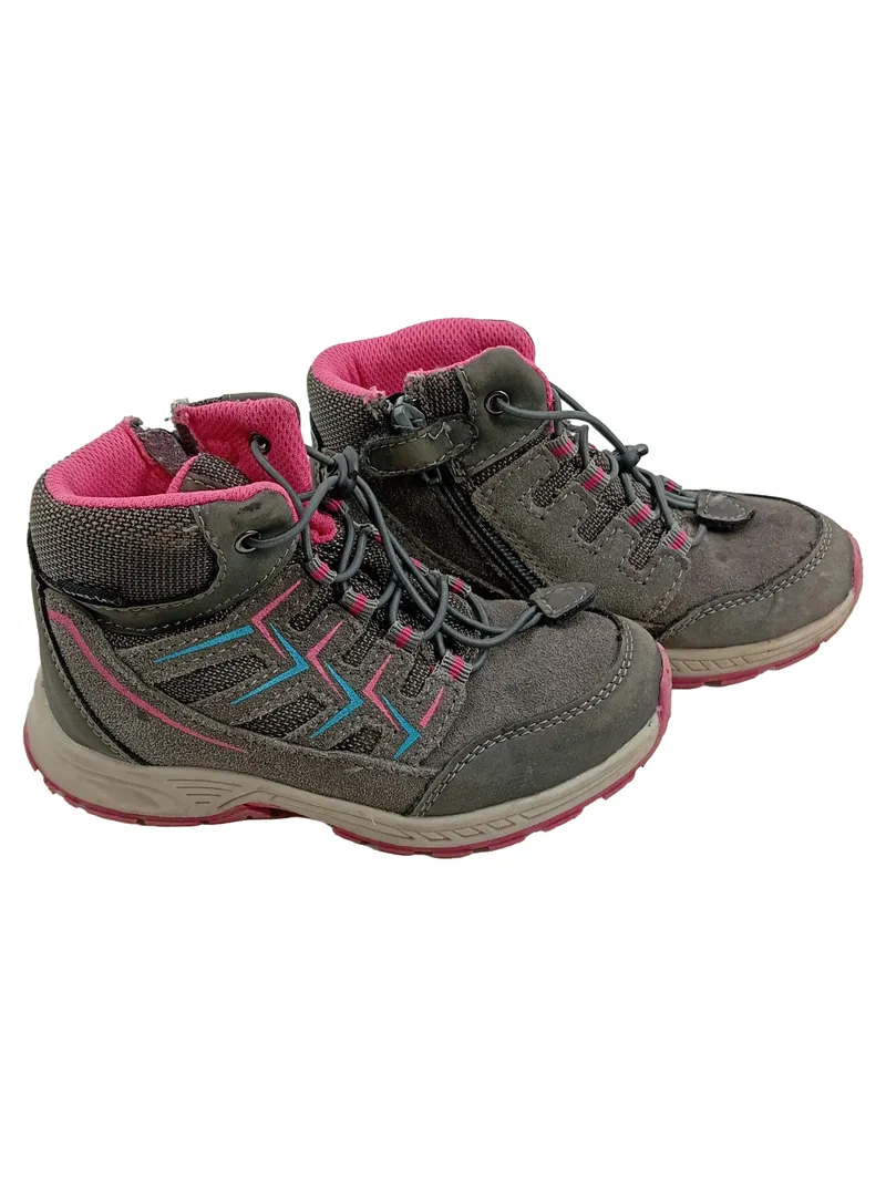 BAMA Wanderschuhe Mädchen Gr. 28 Grau Pink Outdoor Trekkingschuhe 2