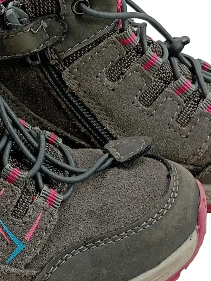 BAMA Wanderschuhe Mädchen Gr. 28 Grau Pink Outdoor Trekkingschuhe 3