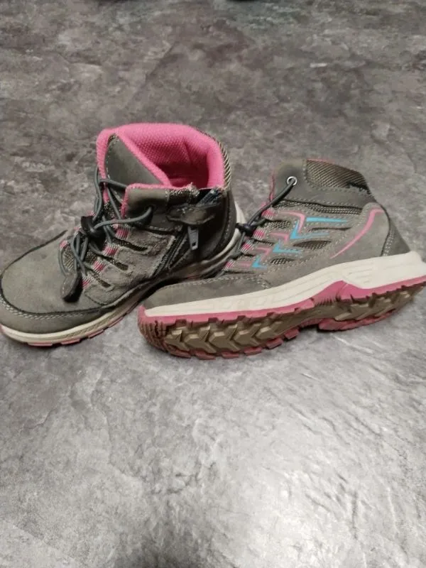 BAMA Wanderschuhe Mädchen Gr. 28 Grau Pink Outdoor Trekkingschuhe 5