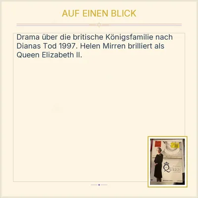 Die Queen DVD Helen Mirren Stephen Frears Biografischer Film Oscar