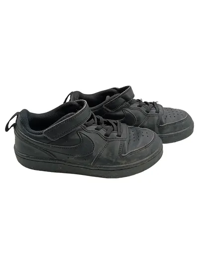 Nike Court Borough Low Kinder Sportschuhe Schwarz Gr. 32 Klettverschluss