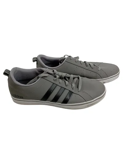 adidas VS Pace Sneaker Herren Gr. 45 1/3 Grau Schwarz Low Top Schuhe