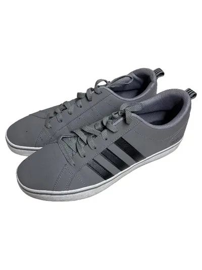adidas VS Pace Sneaker Herren Gr. 45 1/3 Grau Schwarz Low Top Schuhe
