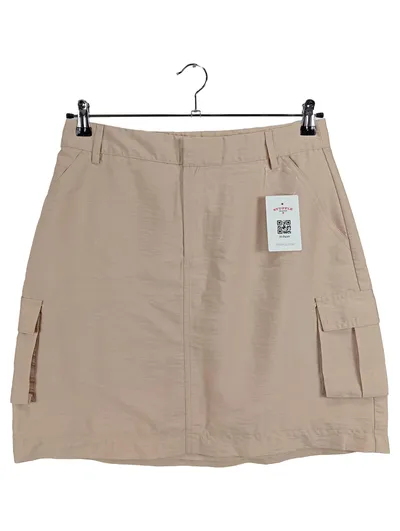 Saint Tropez Damen Cargo Hosenrock Beige Gr. L 42 Midirock Freizeit