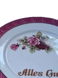 Chodzież Sammelgedeck Kaffeetasse Untertasse Teller Rosen Alles Gute Porzellan 5