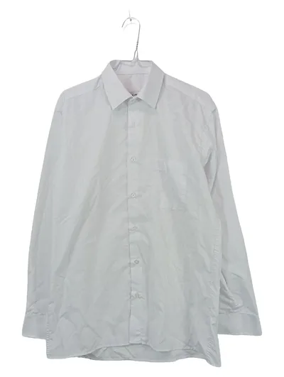 Çetinkaya Business Hemd Herren Langarm Weiß Uni Gr. S Polyester