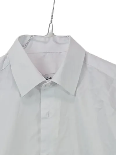 Çetinkaya Business Hemd Herren Langarm Weiß Uni Gr. S Polyester
