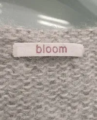 Bloom Strickjacke Damen Grau Meliert Langarm Gr. 36 Wolle Mohair Cardigan 4