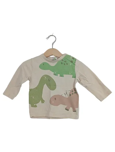 ALANA Langarmshirt Kinder Baby Drache Baumwolle Beige Gr. 74