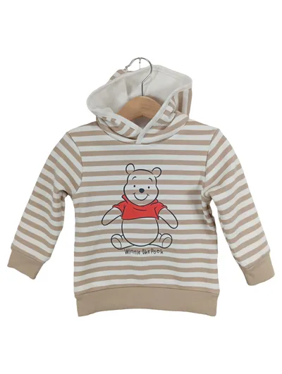 Disney Winnie the Pooh Kapuzenpullover Gr. 80 Beige Gestreift Baby