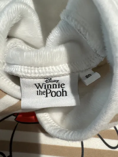 Disney Winnie the Pooh Kapuzenpullover Gr. 80 Beige Gestreift Baby