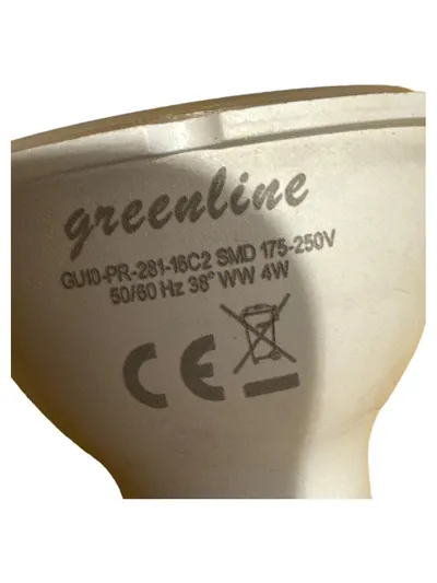 Greenline LED Leuchtmittel GU10 4W Warmweiß 38° SMD 175-250V