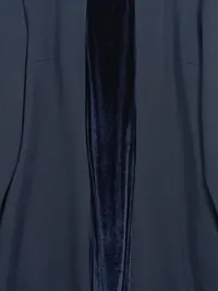 Elena Mirò Damen Businesskleid Gr. 46 Blau Samt-Einsatz Elegant 3