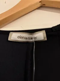 Elena Mirò Damen Businesskleid Gr. 46 Blau Samt-Einsatz Elegant 4