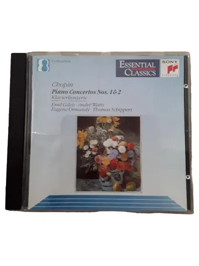 Chopin Piano Concertos Nos. 1 & 2 Emil Gilels André Watts CD Sony Classical