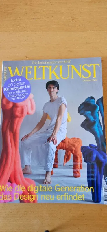 WELTKUNST Kunstmagazin der ZEIT Oktober 2024 Digitale Generation Design