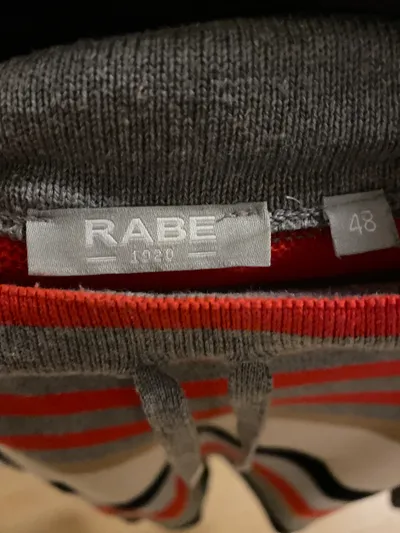 RABE Damen Strickpullover Streifen Stehkragen Gr. 48 Mehrfarbig